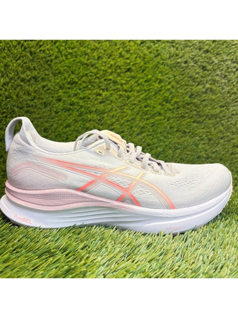 Asics Gel-Kayano 32 Womens Size 9.5 Gray Pink Athletic Running Shoes Sneakers